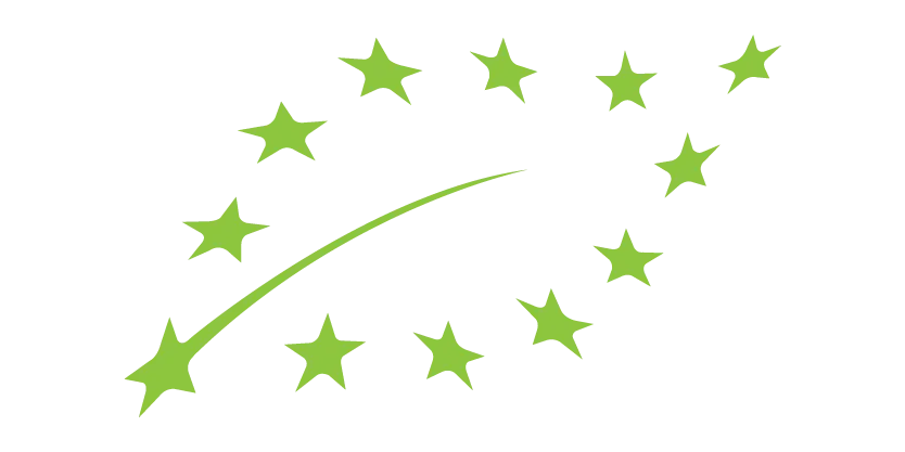 Logo dell'agricoltura biologica, certificazione dei vini biologici di Cascina Reggio nel Monferrato